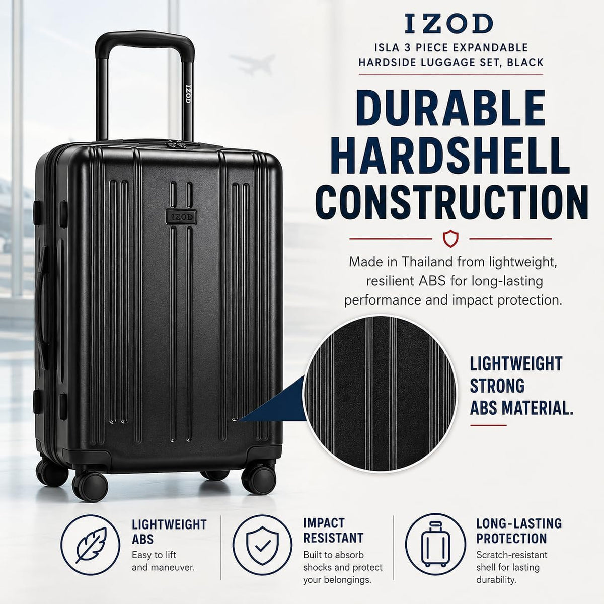 Isla 20 Inch Carry-On Expandable Spinner with Combo Lock