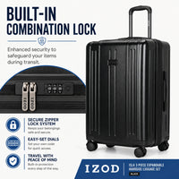 Isla 20 Inch Carry-On Expandable Spinner with Combo Lock