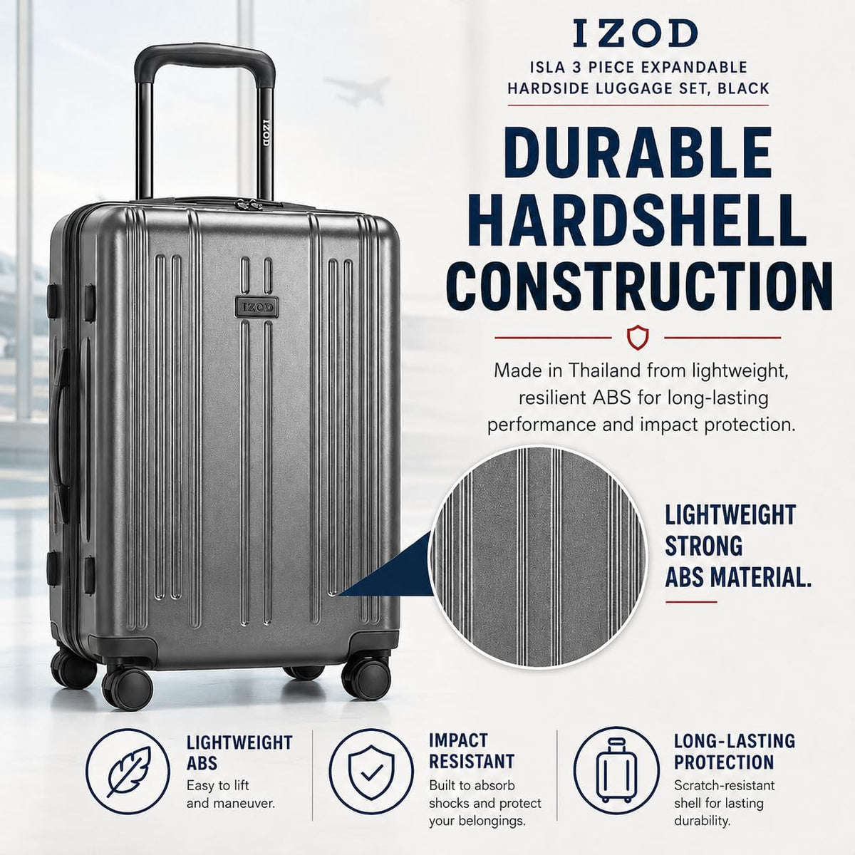 Isla 20 Inch Carry-On Expandable Spinner with Combo Lock