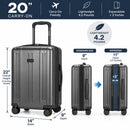 Isla 20 Inch Carry-On Expandable Spinner with Combo Lock