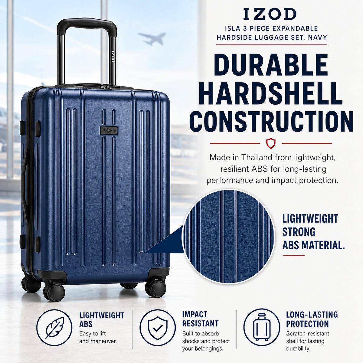 Isla 20 Inch Carry-On Expandable Spinner with Combo Lock