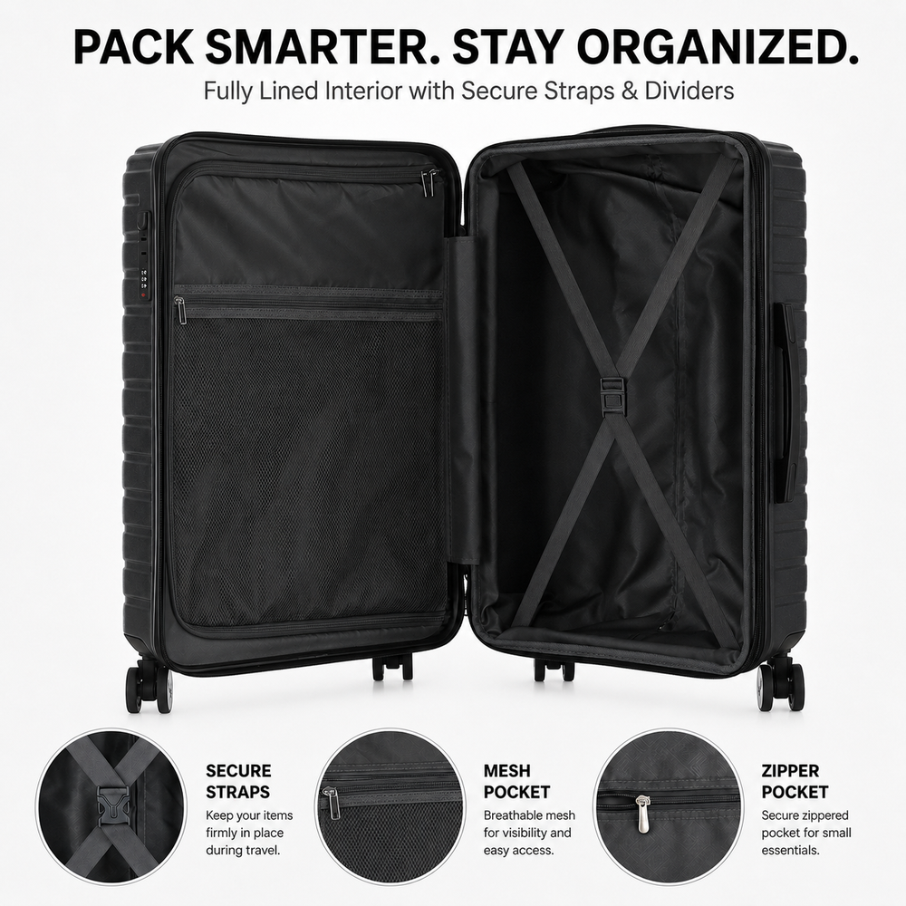 IZOD Soren 20 Inch Carry-On Expandable Hardside Luggage