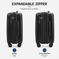 IZOD Marx 2 Piece Hardside Expandable Luggage Set, 20-Inch Carry-On & 28-Inch Checked Luggage
