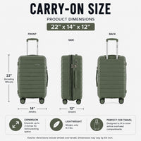 IZOD Soren 20 Inch Carry-On Expandable Hardside Luggage