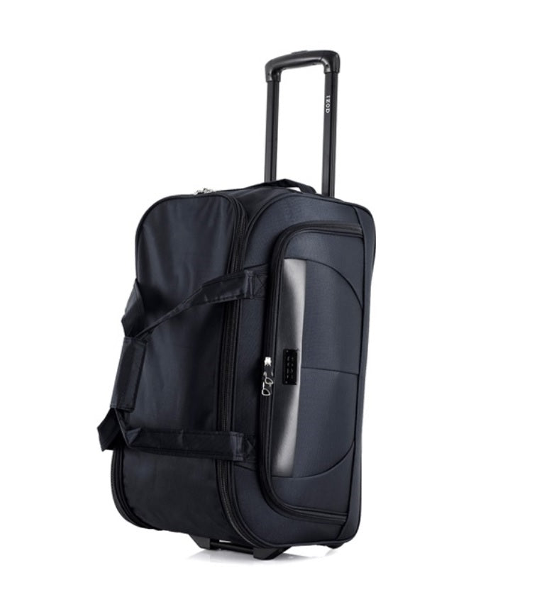 IZOD Carol Lightweight Soft Shell Rolling Duffel Bag with Wheels and Telescopic Handle – Travel-Ready Luggage Duffel