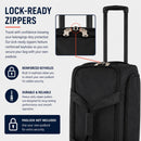 IZOD Carol 32" Lightweight Soft Shell Rolling Duffel Bag with Wheels and Telescopic Handle – Travel-Ready Luggage Duffel