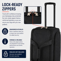 IZOD Carol 32" Lightweight Soft Shell Rolling Duffel Bag with Wheels and Telescopic Handle – Travel-Ready Luggage Duffel