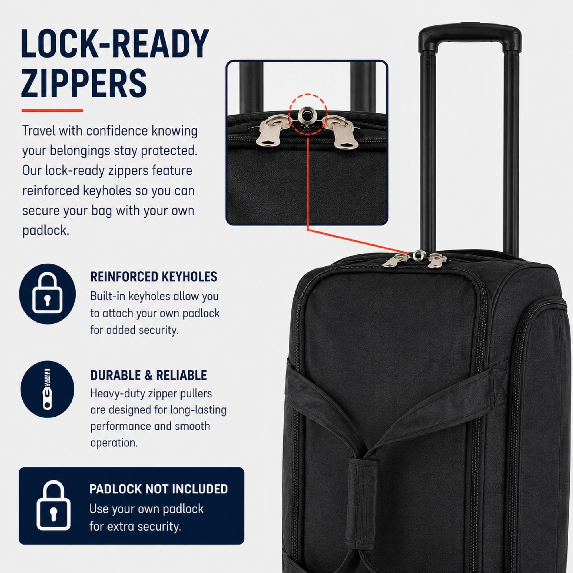 IZOD Carol 32" Lightweight Soft Shell Rolling Duffel Bag with Wheels and Telescopic Handle – Travel-Ready Luggage Duffel