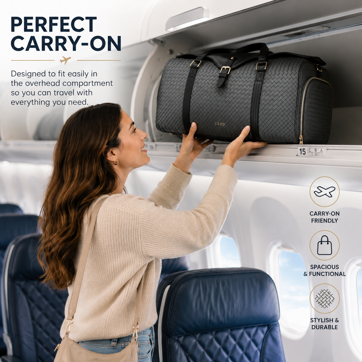 Sorelle Weekender Carry-On Duffel Bag