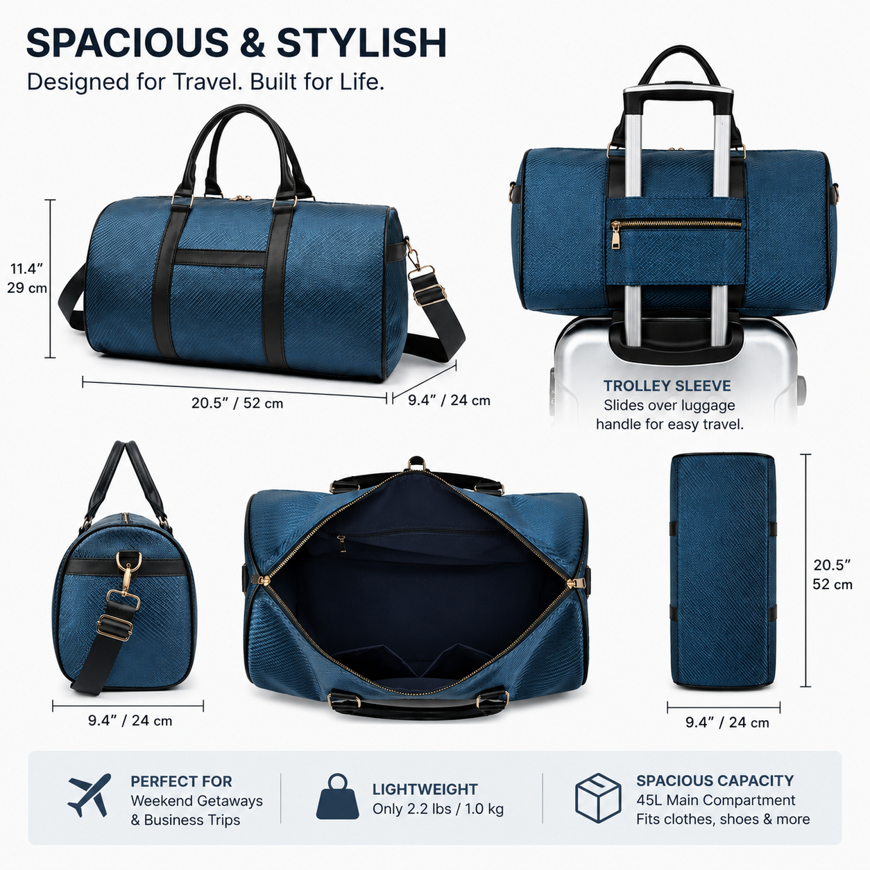 Drift Weekender Carry-On Duffel Bag