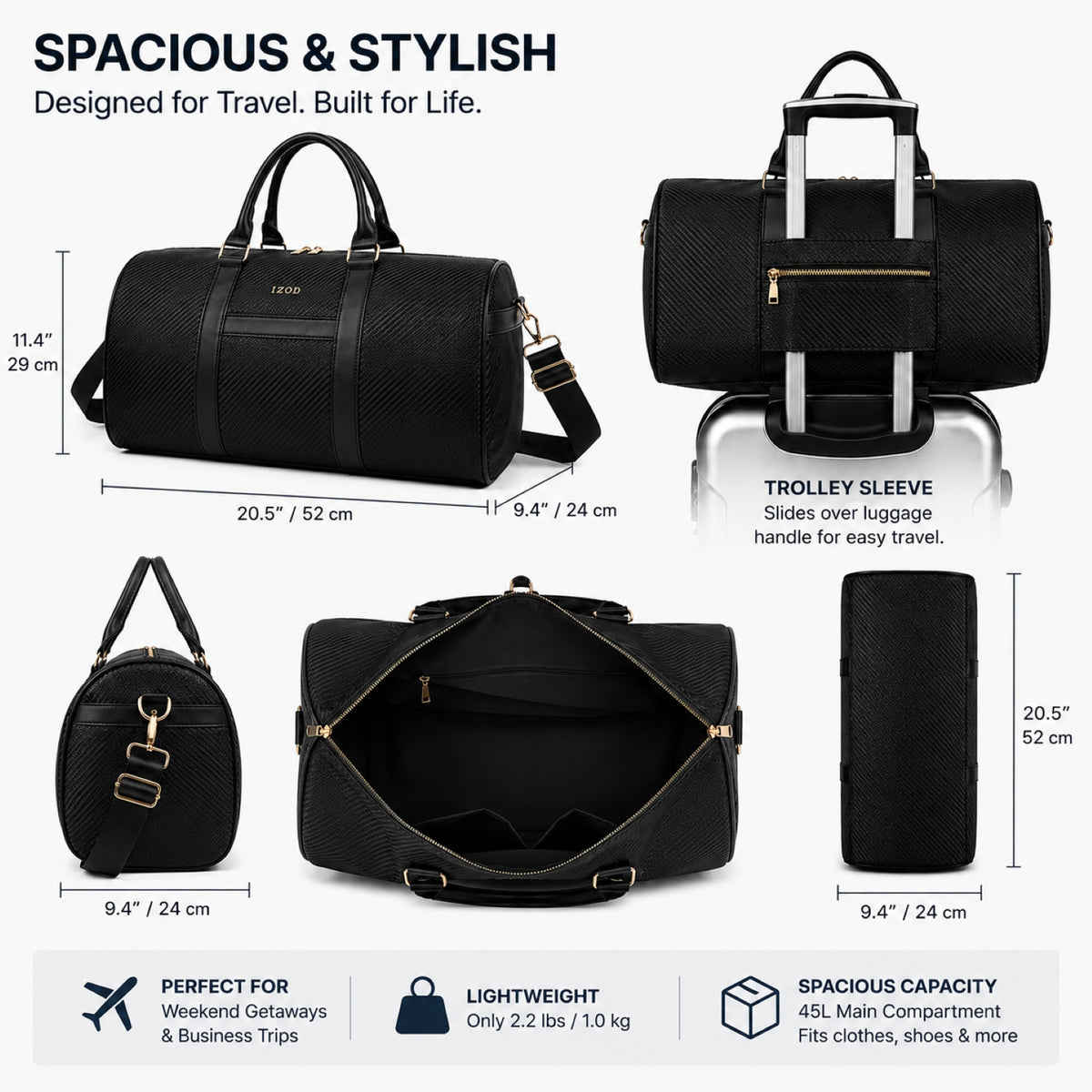 Drift Weekender Carry-On Duffel Bag
