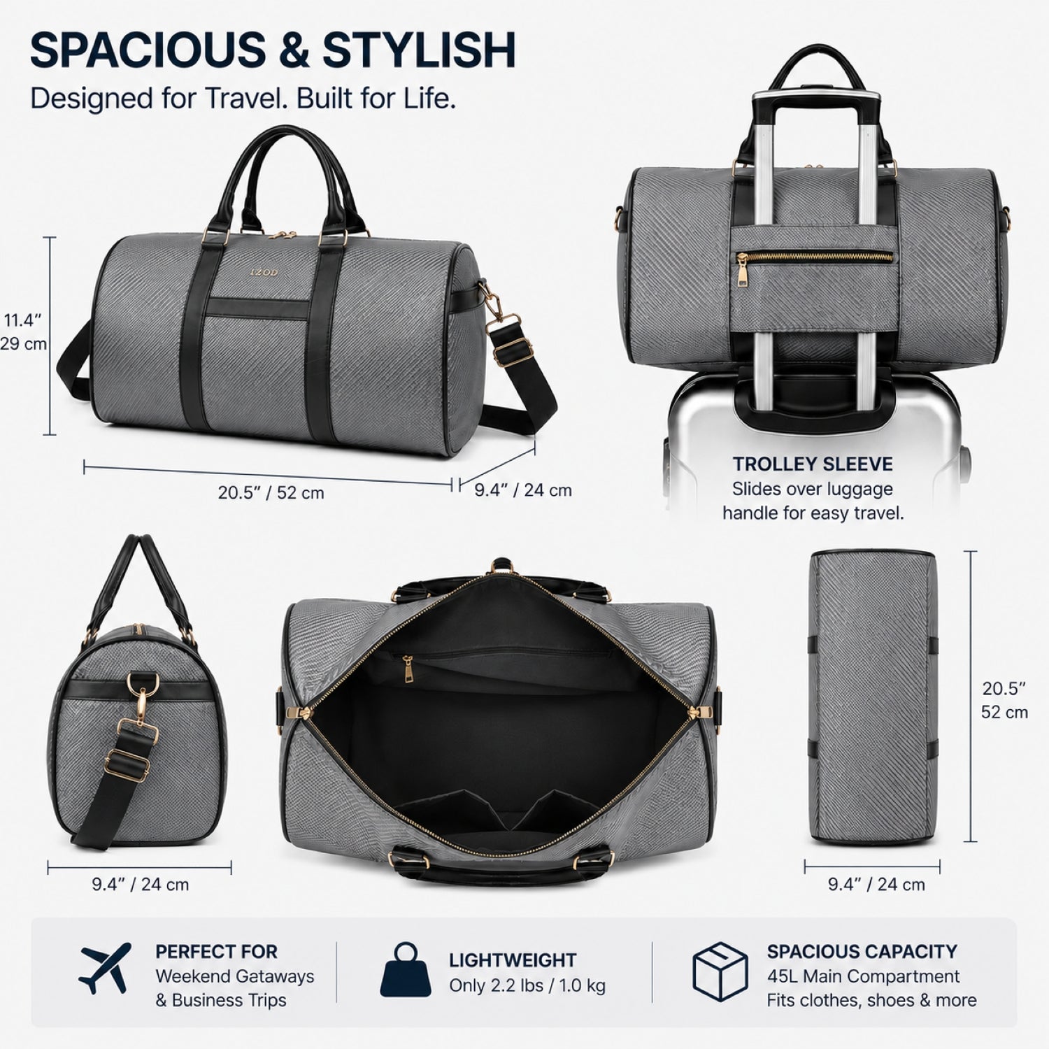 Drift Weekender Carry-On Duffel Bag