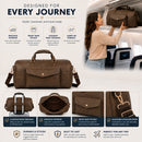 Atlas PU Leather Travel Carry-On Duffel Weekender Bag