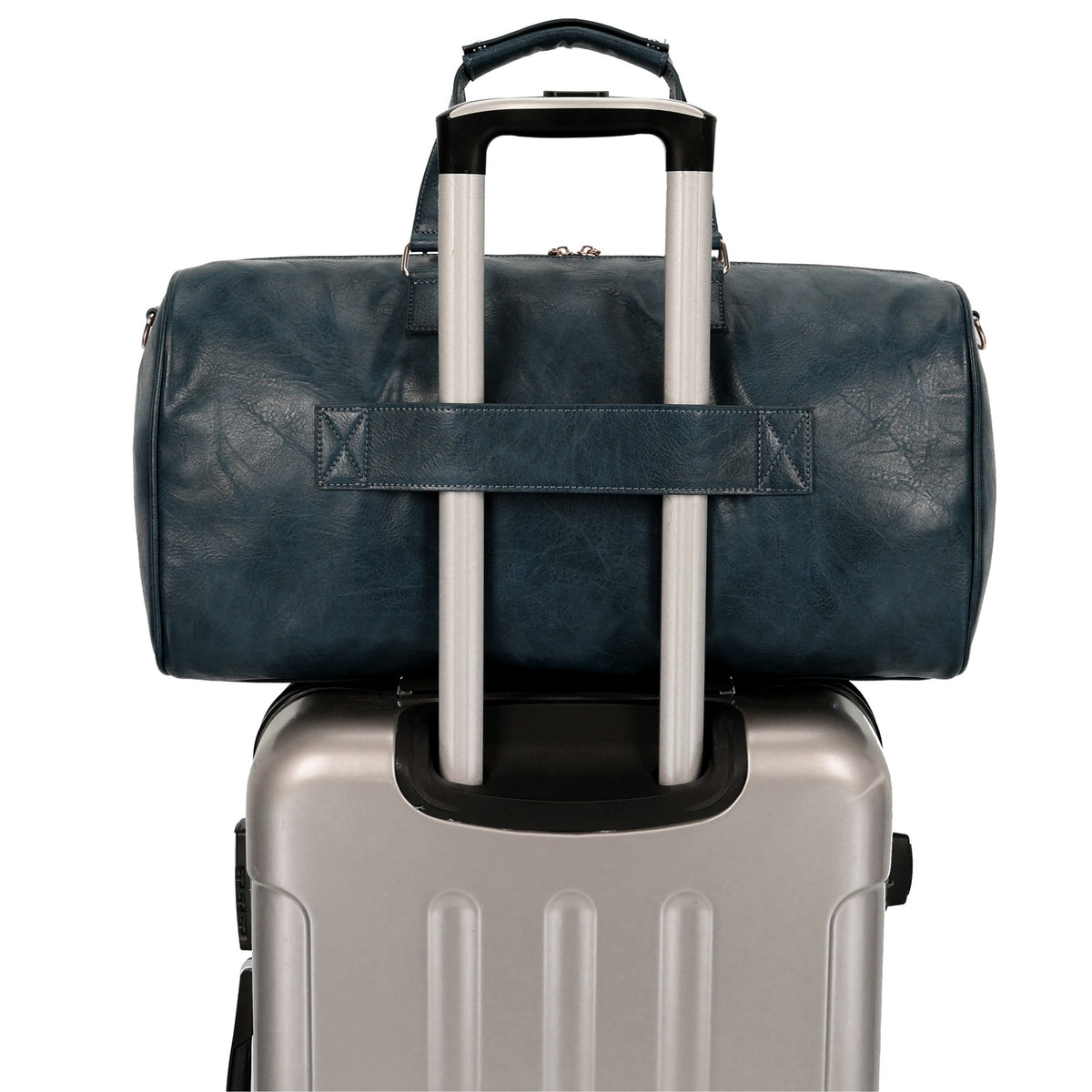 Atlas PU Leather Travel Carry-On Duffel Weekender Bag
