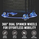 IZOD Romeo Lightweight Expandable ABS 3 Piece Luggage Set - 20", 24", and 28" Sizes with 360° Dual Spinning Wheels and Combo Lock