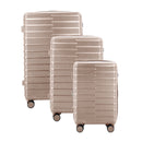 IZOD Romeo Lightweight Expandable ABS 3 Piece Luggage Set - 20", 24", and 28" Sizes with 360° Dual Spinning Wheels and Combo Lock