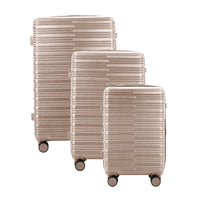 IZOD Romeo Lightweight Expandable ABS 3 Piece Luggage Set - 20", 24", and 28" Sizes with 360° Dual Spinning Wheels and Combo Lock