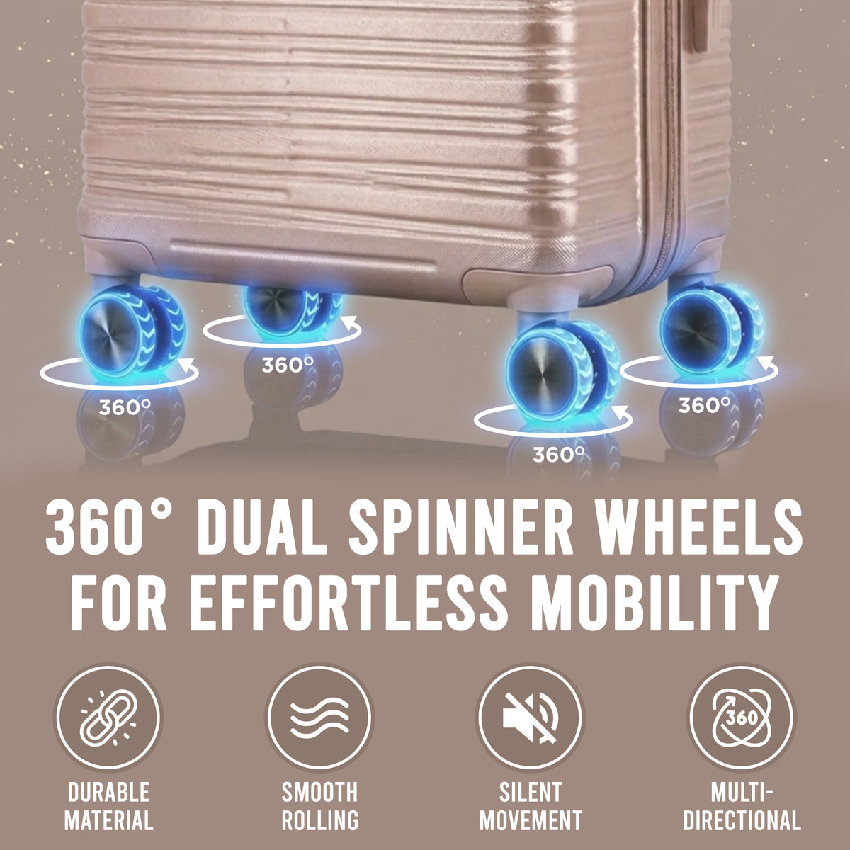 IZOD Romeo 20-Inch Carry-On Luggage – Lightweight Expandable ABS Hardside Suitcase with 360° Dual Spinner Wheels & Built-In Combo Lock