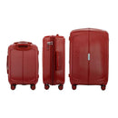 IZOD Mateo Travel 3 Piece Luggage Set - Durable ABS Hard Shell with 360° Wheels and Combo Lock