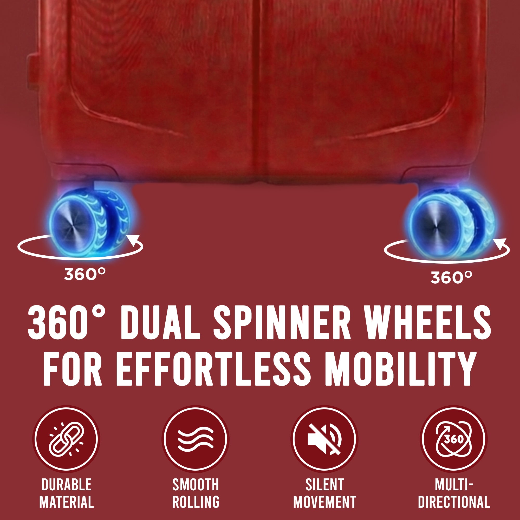 IZOD Mateo Travel 3 Piece Luggage Set - Durable ABS Hard Shell with 360° Wheels and Combo Lock