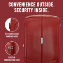 IZOD Mateo Travel 3 Piece Luggage Set - Durable ABS Hard Shell with 360° Wheels and Combo Lock
