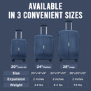IZOD Mateo Travel 3 Piece Luggage Set - Durable ABS Hard Shell with 360° Wheels and Combo Lock