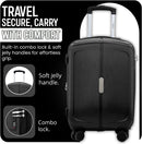 IZOD Mateo 20-Inch Carry-On Luggage – Lightweight Expandable ABS Hardside Suitcase with 360° Dual Spinner Wheels & Built-In Combo Lock