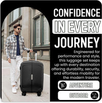 IZOD Mateo 20-Inch Carry-On Luggage – Lightweight Expandable ABS Hardside Suitcase with 360° Dual Spinner Wheels & Built-In Combo Lock