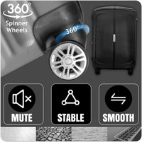 IZOD Mateo 20-Inch Carry-On Luggage – Lightweight Expandable ABS Hardside Suitcase with 360° Dual Spinner Wheels & Built-In Combo Lock