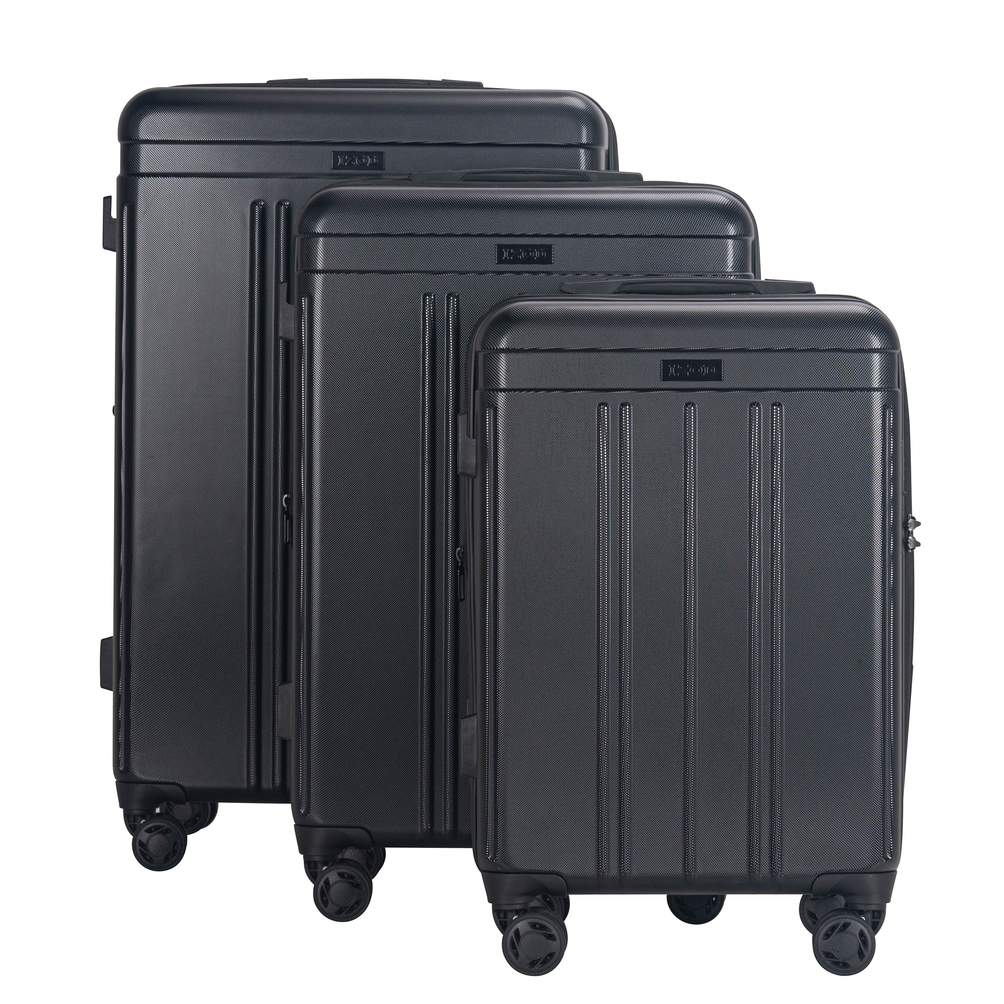 IZOD Zoe 3-Piece Luggage Set – Lightweight ABS Hard Shell Suitcases with 360° Spinner Wheels, Telescopic Handle & Expandable Design (28”/24”/20”)