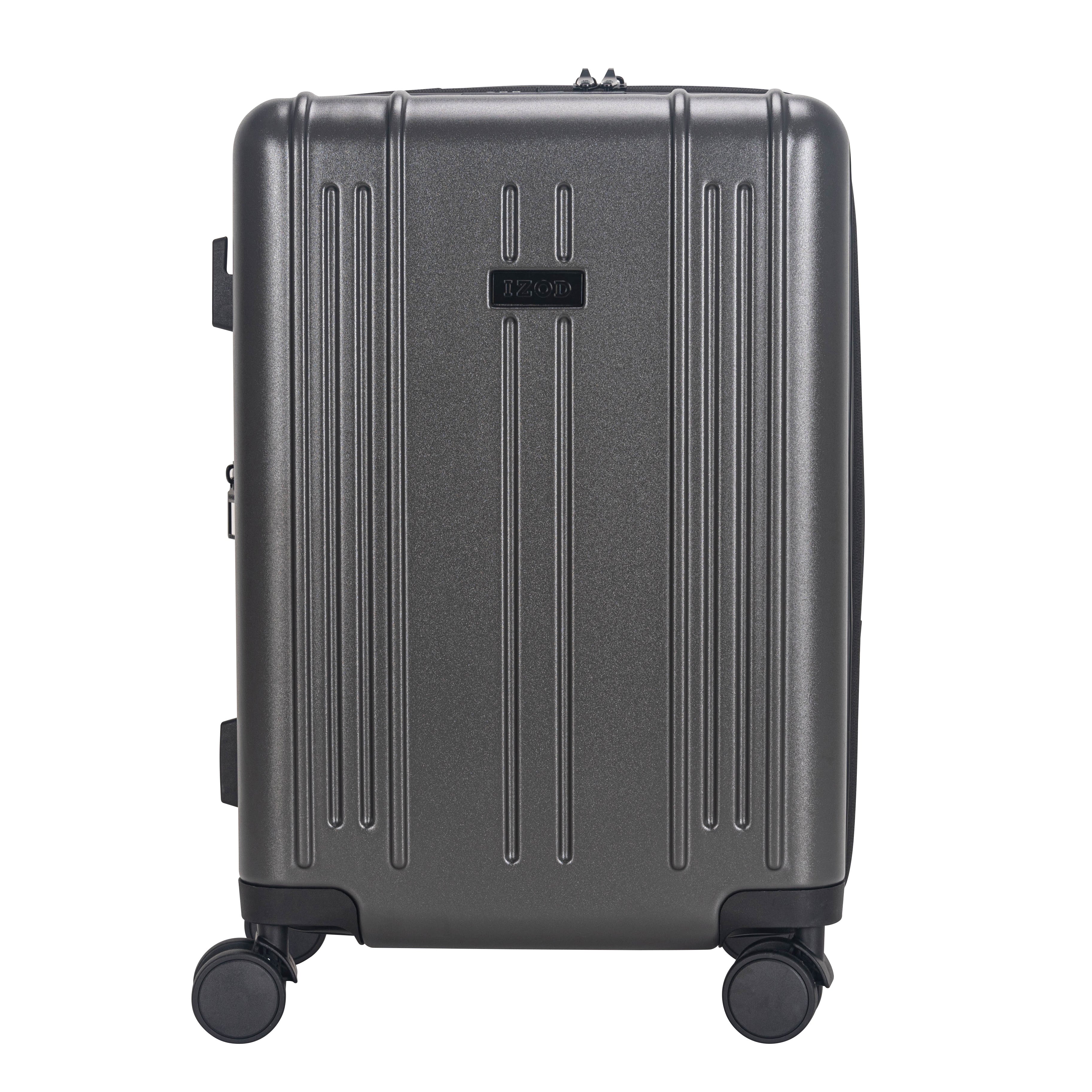IZOD ISLA 3-Piece Luggage Set – Lightweight ABS Hard Shell Suitcases with 360° Spinner Wheels, Telescopic Handle & Expandable Design (28”/24”/20”)