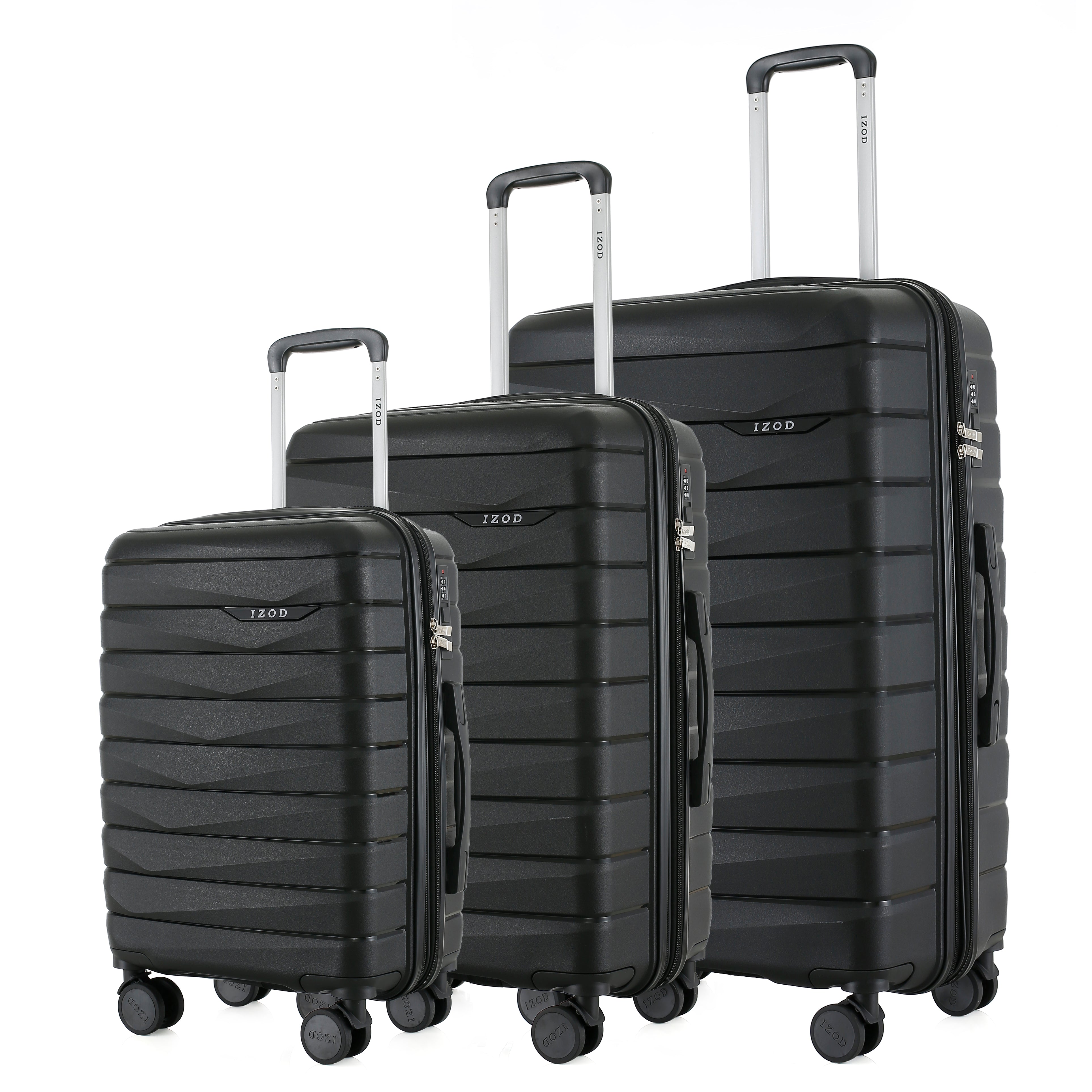 IZOD Soren Hardside Lightweight Expandable 3 Piece Luggage Set