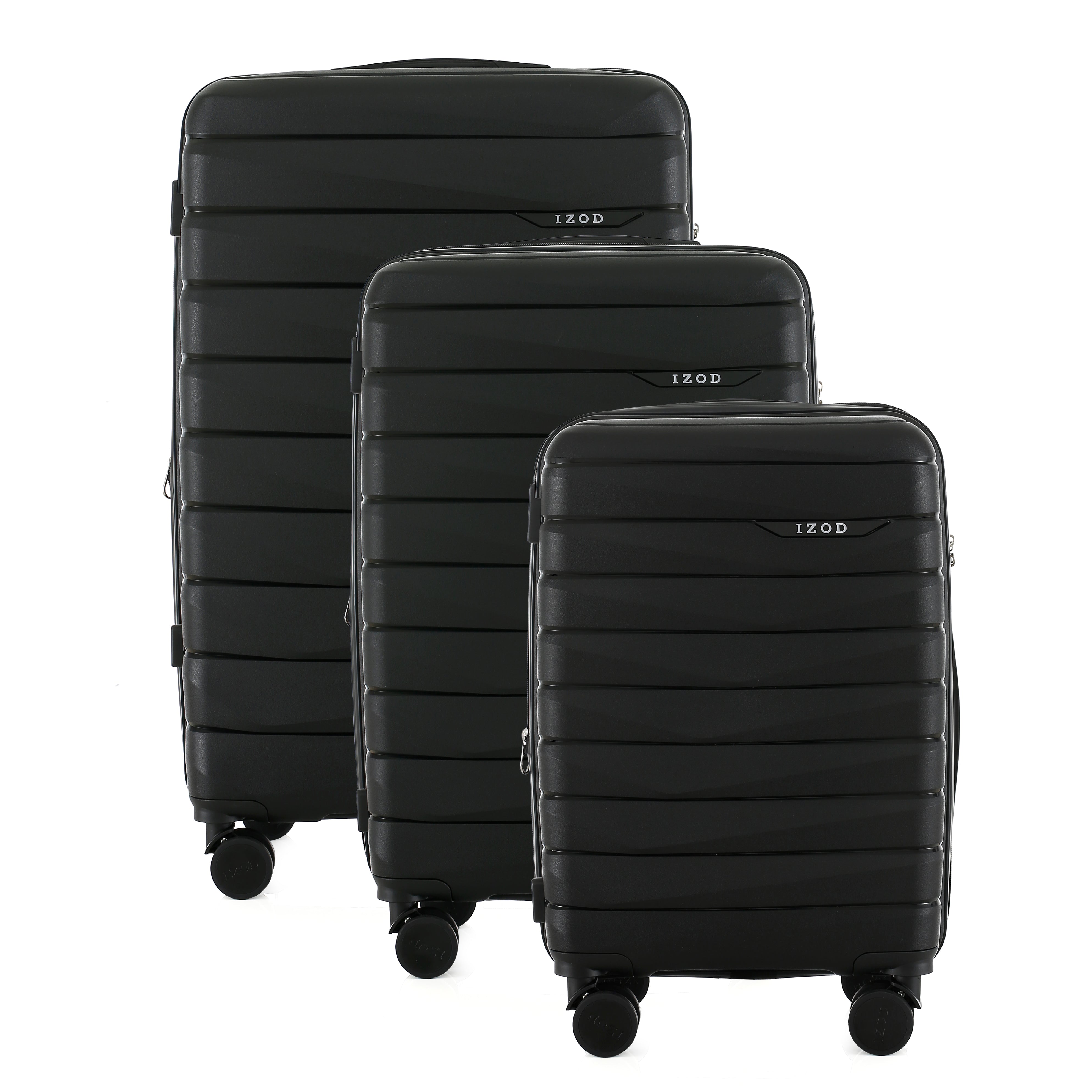 IZOD Soren Hardside Lightweight Expandable 3 Piece Luggage Set