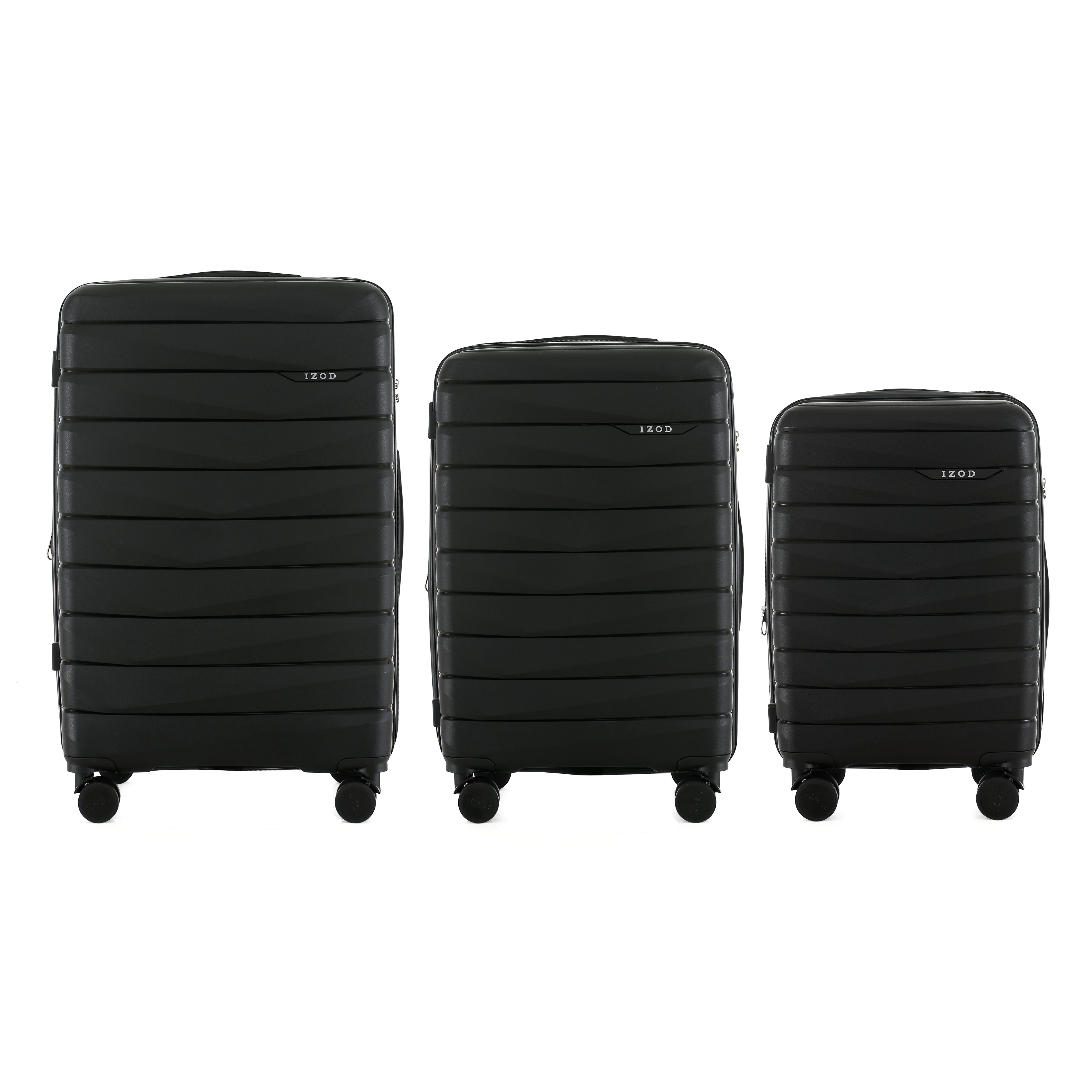 IZOD Soren Hardside Lightweight Expandable 3 Piece Luggage Set