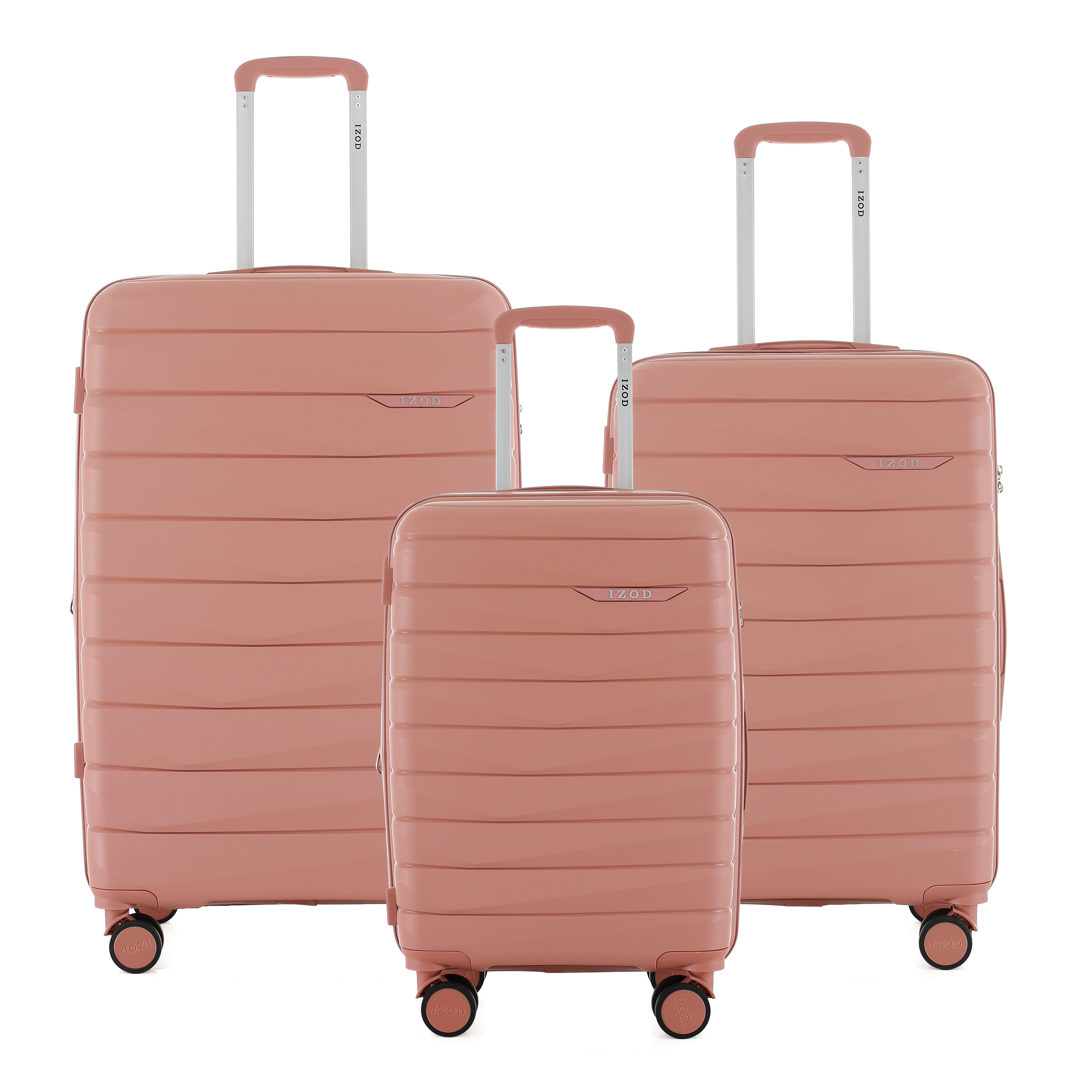 IZOD Soren Hardside Lightweight Expandable 3 Piece Luggage Set