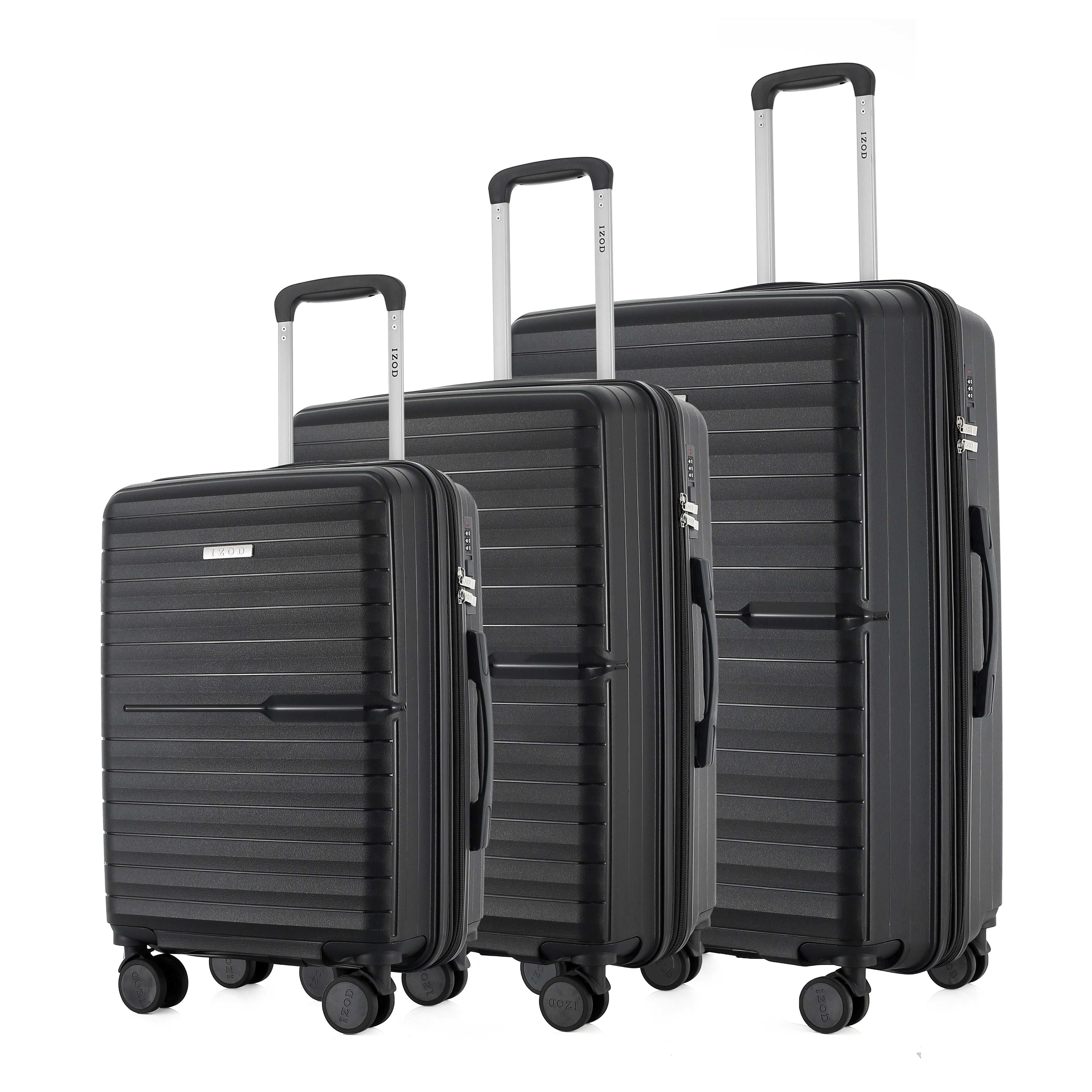 IZOD Marx Hardside Lightweight Expandable 3 Piece Luggage Set