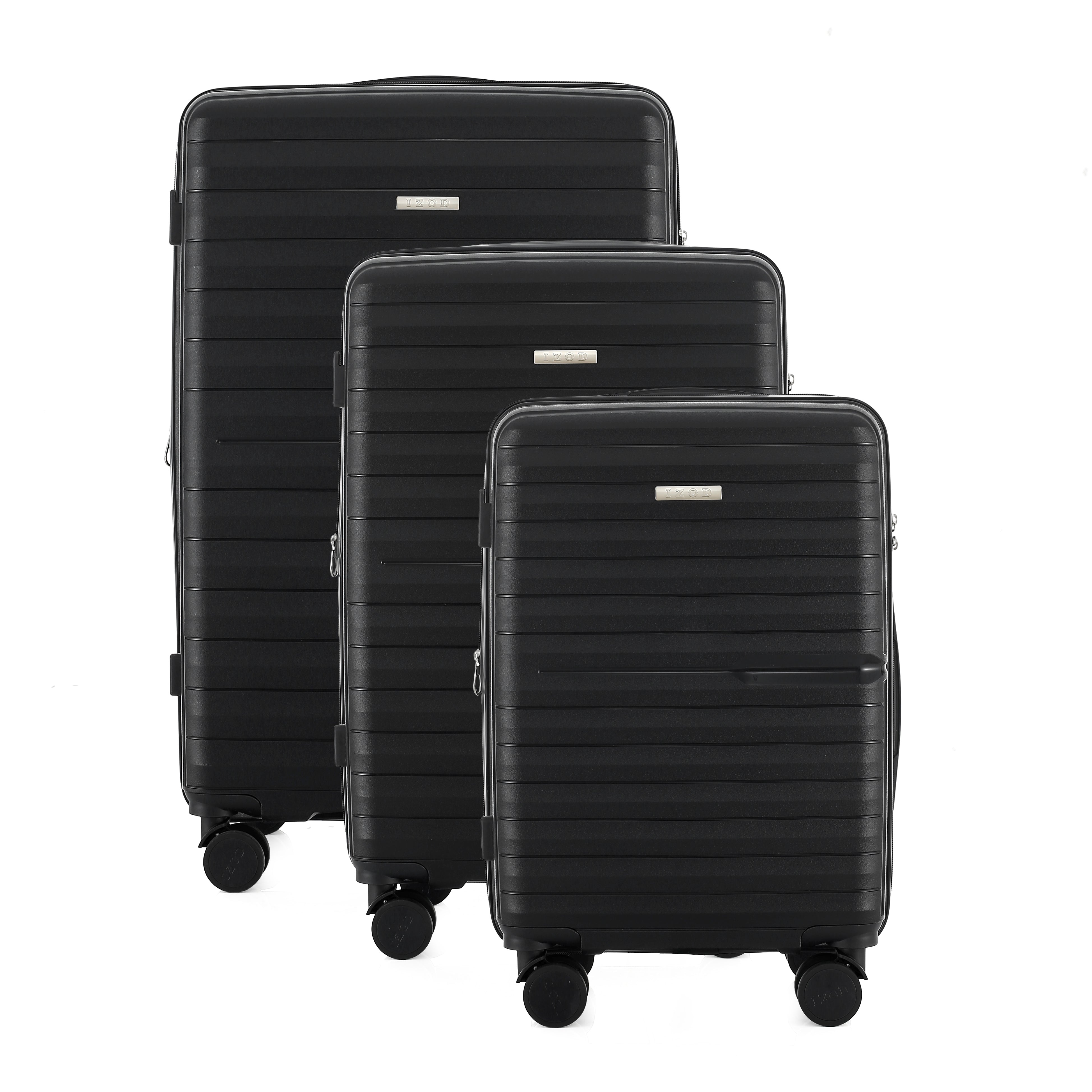 IZOD Marx Hardside Lightweight Expandable 3 Piece Luggage Set