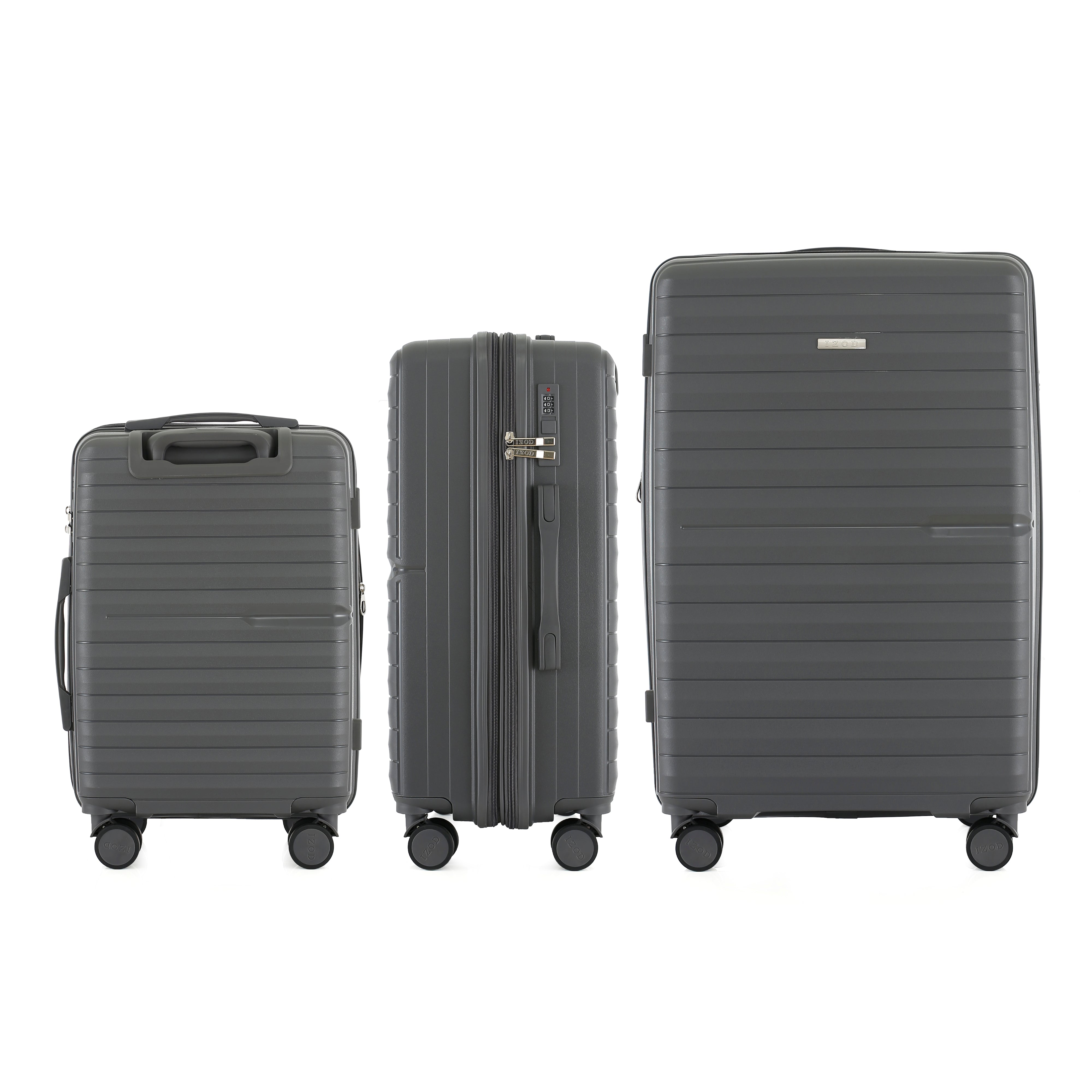IZOD Marx Hardside Lightweight Expandable 3 Piece Luggage Set