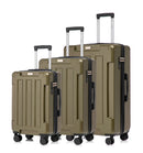 US Army Hawk 3-Piece Luggage Set – Lightweight Expandable ABS Hard Shell Suitcases with Spinner Wheels & Logo Print (28”/24”/20”) – Military Travel Collection