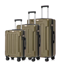 US Army Hawk 3-Piece Luggage Set – Lightweight Expandable ABS Hard Shell Suitcases with Spinner Wheels & Logo Print (28”/24”/20”) – Military Travel Collection