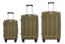 US Army Hawk 3-Piece Luggage Set – Lightweight Expandable ABS Hard Shell Suitcases with Spinner Wheels & Logo Print (28”/24”/20”) – Military Travel Collection
