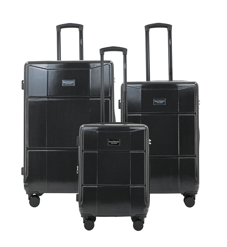 ISAAC MIZRAHI AERO 3-Piece Luggage Set – Lightweight Expandable