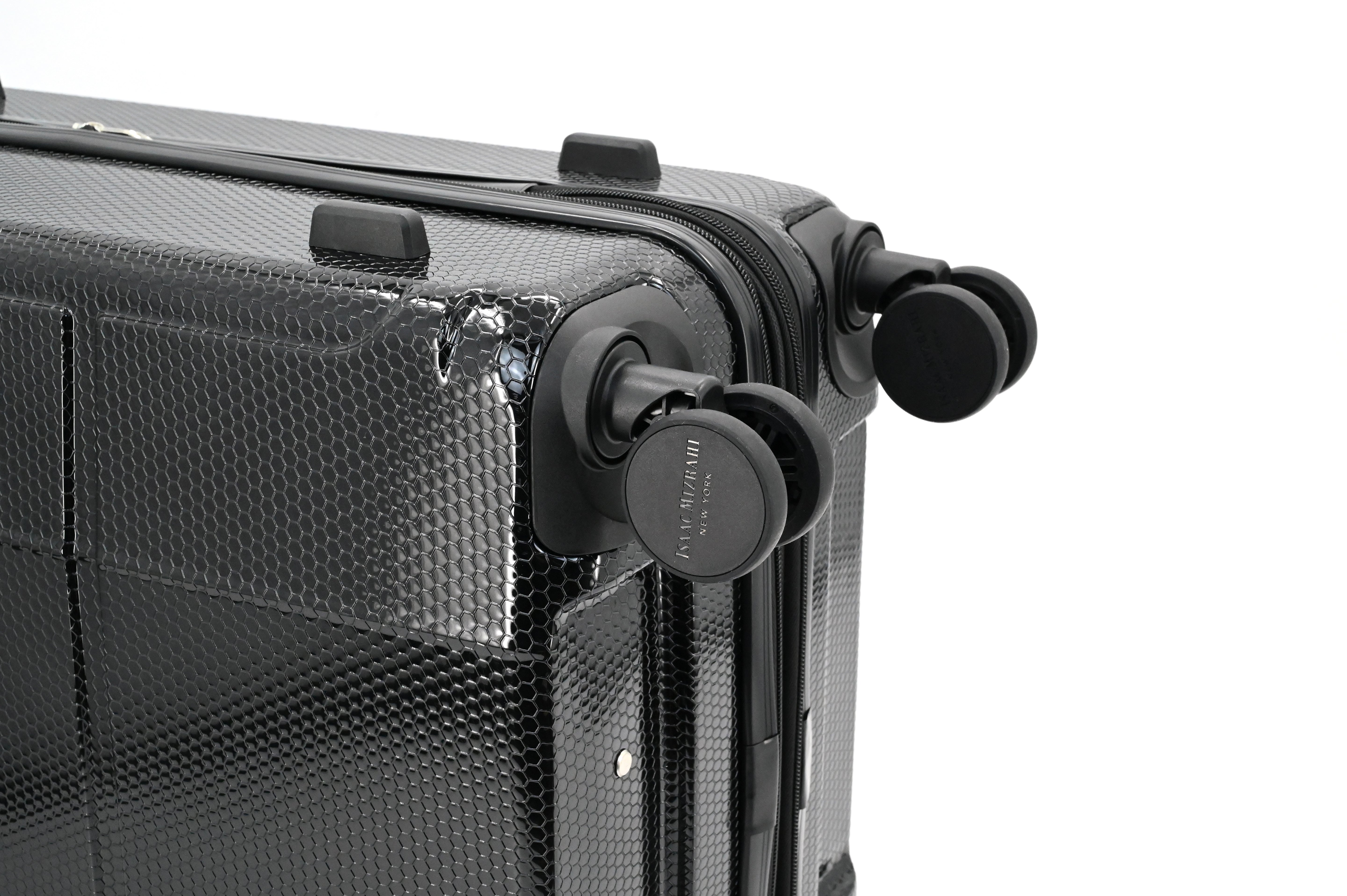 ISAAC MIZRAHI AERO 3-Piece Luggage Set – Lightweight Expandable ABS Hard Shell Suitcases with Spinner Wheels (28”/24”/20”) – Designer Travel Set