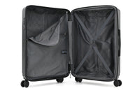 ISAAC MIZRAHI AERO 3-Piece Luggage Set – Lightweight Expandable ABS Hard Shell Suitcases with Spinner Wheels (28”/24”/20”) – Designer Travel Set