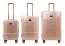 ISAAC MIZRAHI AERO 3-Piece Luggage Set – Lightweight Expandable ABS Hard Shell Suitcases with Spinner Wheels (28”/24”/20”) – Designer Travel Set