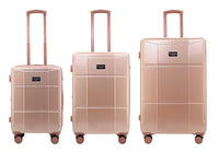 ISAAC MIZRAHI AERO 3-Piece Luggage Set – Lightweight Expandable ABS Hard Shell Suitcases with Spinner Wheels (28”/24”/20”) – Designer Travel Set