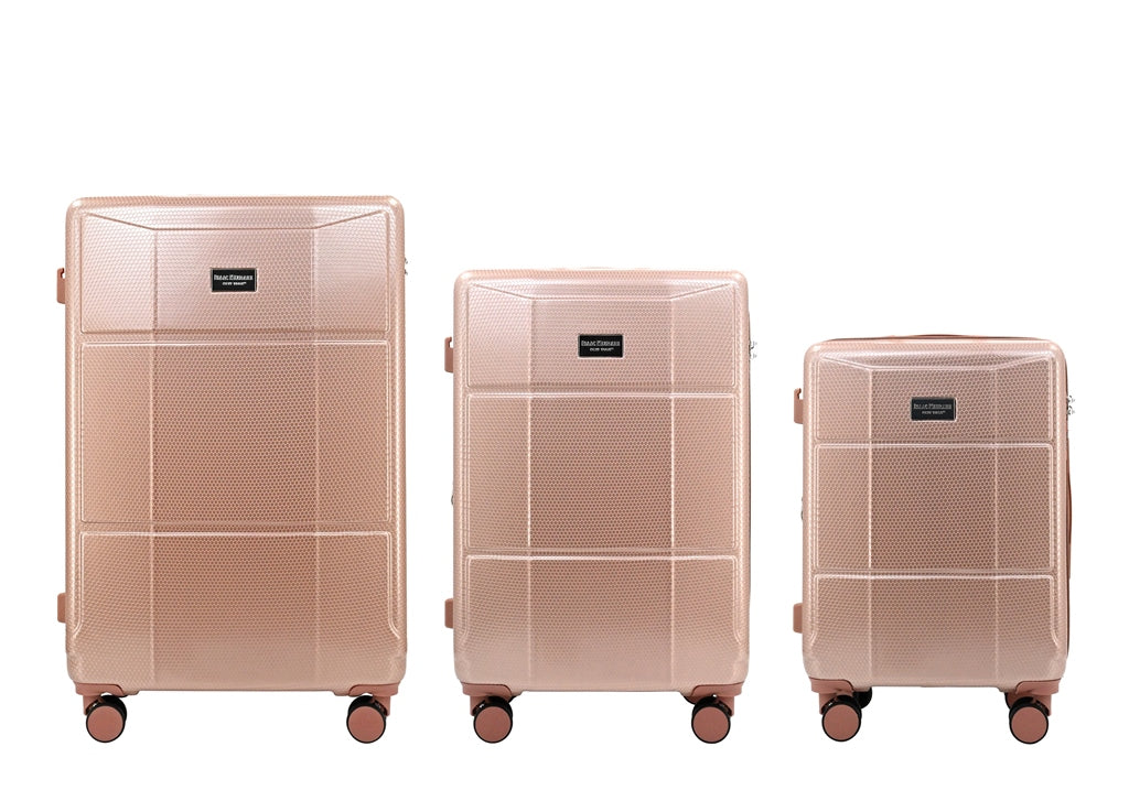 ISAAC MIZRAHI AERO 3-Piece Luggage Set – Lightweight Expandable ABS Hard Shell Suitcases with Spinner Wheels (28”/24”/20”) – Designer Travel Set