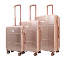 ISAAC MIZRAHI AERO 3-Piece Luggage Set – Lightweight Expandable ABS Hard Shell Suitcases with Spinner Wheels (28”/24”/20”) – Designer Travel Set