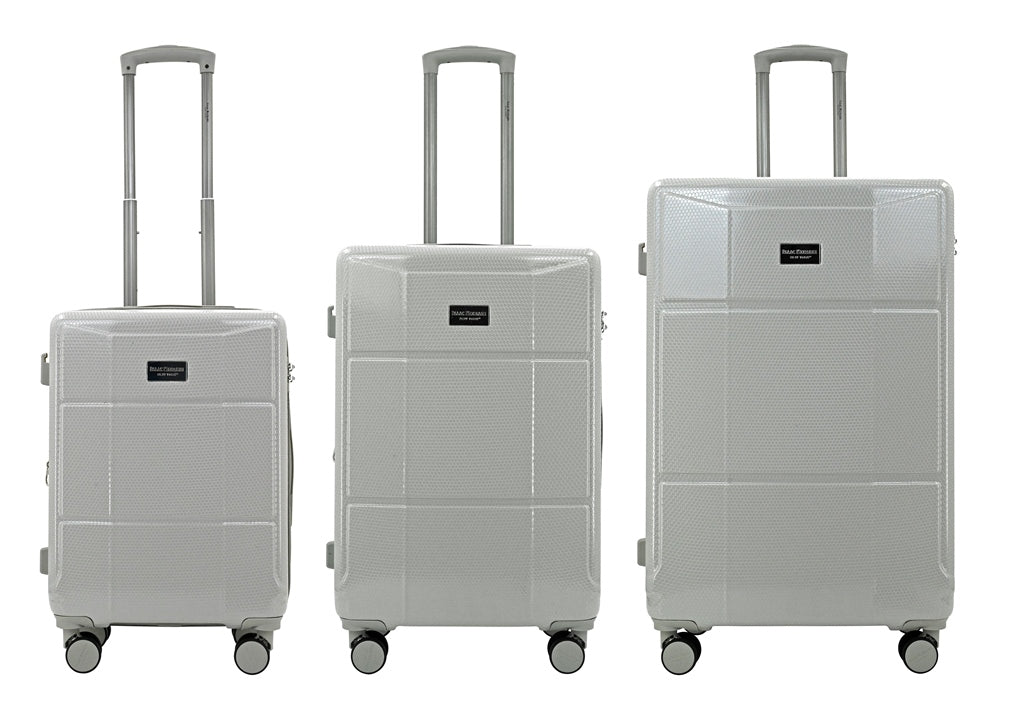ISAAC MIZRAHI AERO 3-Piece Luggage Set – Lightweight Expandable ABS Hard Shell Suitcases with Spinner Wheels (28”/24”/20”) – Designer Travel Set