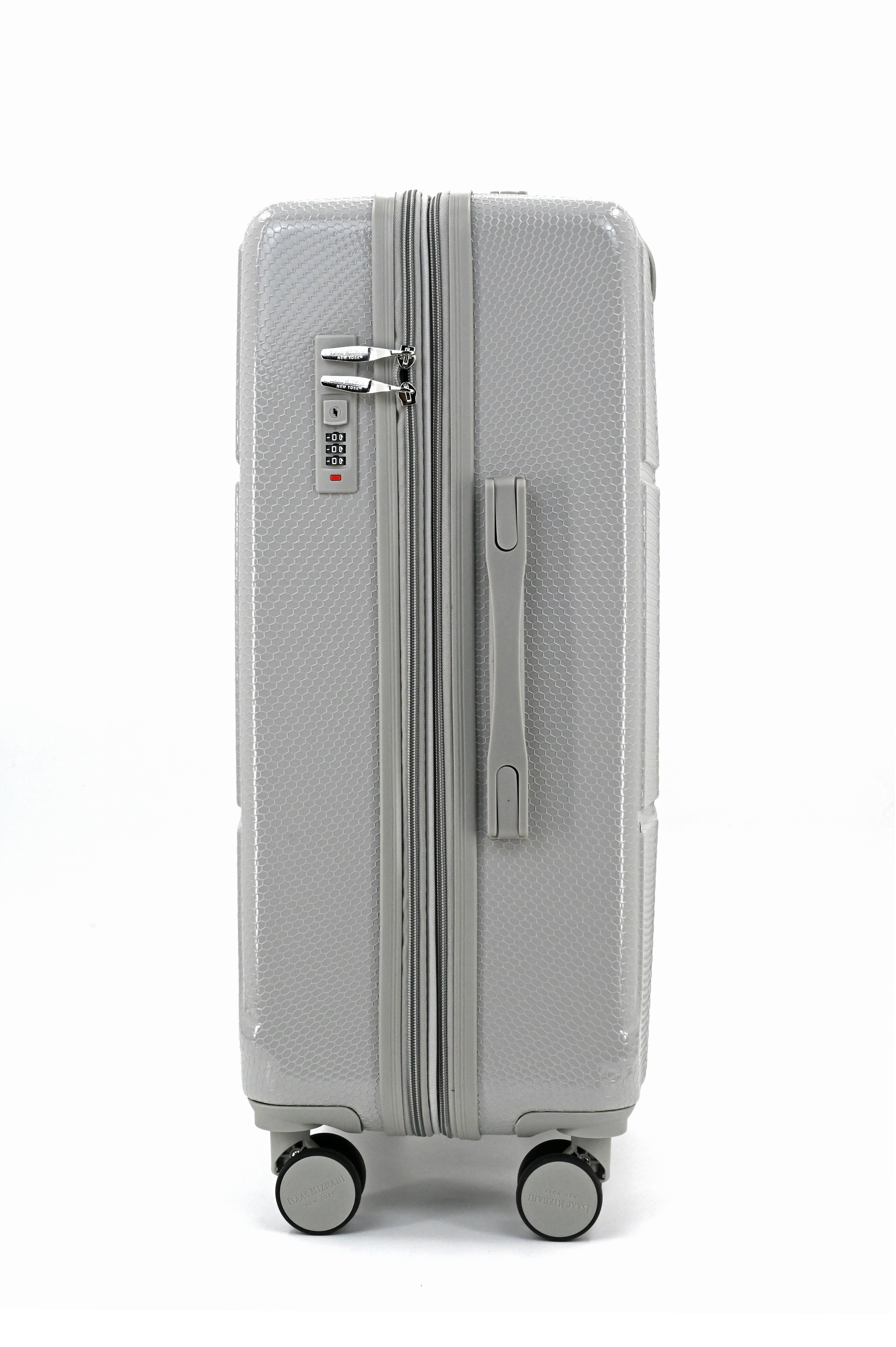 ISAAC MIZRAHI AERO 3-Piece Luggage Set – Lightweight Expandable ABS Hard Shell Suitcases with Spinner Wheels (28”/24”/20”) – Designer Travel Set